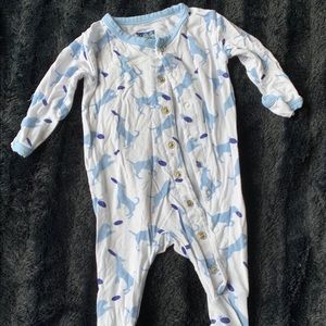 KicKee Pants 0-3M Baby Dog w/ Frisbee Sleeper